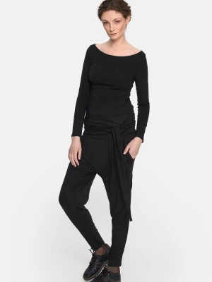 Spodnie z szerokim pasem NORA WISKOZA : Rozmiar - L 5905068231371 by Insomnia