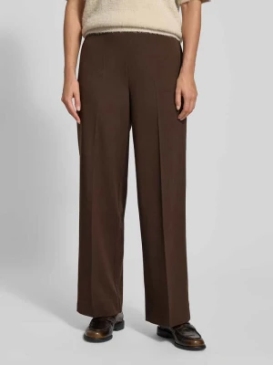 Spodnie z szerokimi nogawkami i dodatkiem wiskozy model ‘EMMA’ Selected Femme