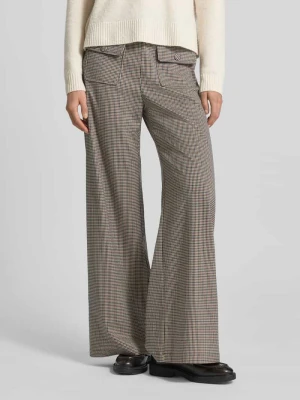 Spodnie z szerokimi nogawkami i kieszeniami z patką model ‘JOHN’ SUNCOO PARIS