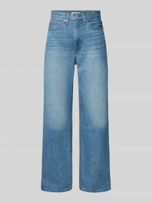 Spodnie z szerokimi nogawkami i krój loose fit z czystej bawełny model 'Levi's® 300' Jasnoniebieski