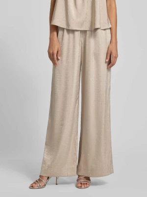 Spodnie z szerokimi nogawkami i obszyciem ozdobnymi kamieniami model ‘Asaka’ MbyM