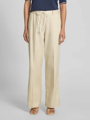 Spodnie z szerokimi nogawkami i trokami model ‘LEA’ Tom Tailor