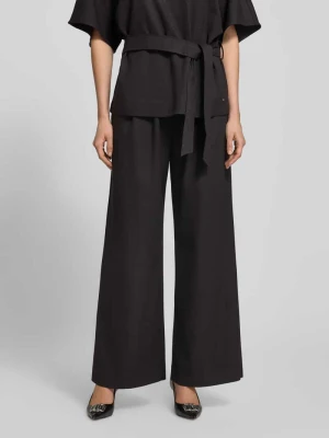 Spodnie z szerokimi nogawkami i wpuszczanymi kieszeniami model ‘Evie Bellevue’ MOS MOSH