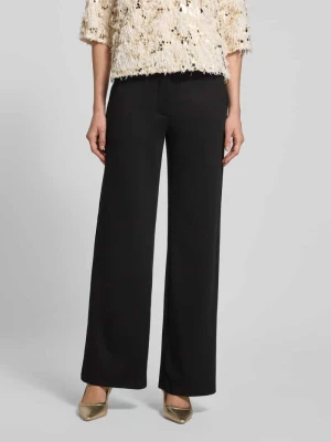 Spodnie z szerokimi nogawkami i zapięciem na guzik model ‘Nanni’ FREE/QUENT