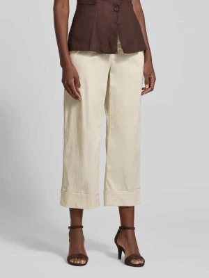 Spodnie z szerokimi nogawkami Kuloty z Mieszanka bawełny s.Oliver RED LABEL