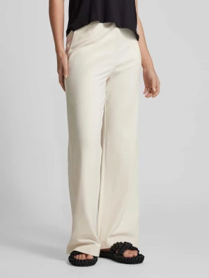 Spodnie z szerokimi nogawkami w jednolitym kolorze model ‘HIMAARI’ ARMEDANGELS