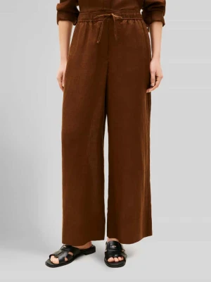 Spodnie o kroju loose fit o szerokości, z czystego lnu Tommy Hilfiger