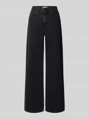Spodnie z szerokimi nogawkami z czystej bawełny model 'Jane' Carhartt WIP Antracytowy