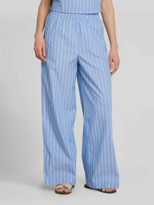 Spodnie z szerokimi nogawkami z czystej bawełny Tom Tailor Denim