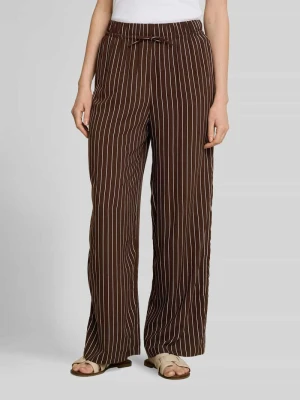 Spodnie z szerokimi nogawkami z czystej wiskozy Tom Tailor Denim