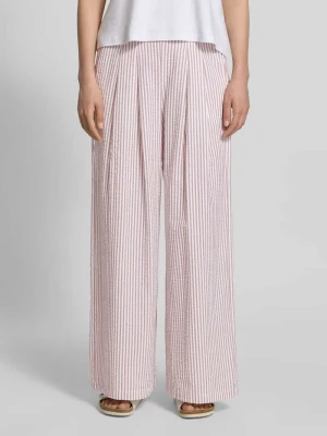 Spodnie z szerokimi nogawkami z elastycznym pasem Apricot