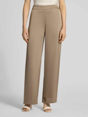 Spodnie z szerokimi nogawkami z elastycznym pasem HUGO