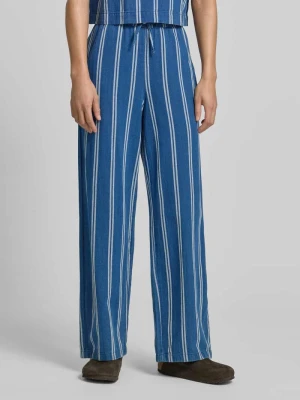 Spodnie z szerokimi nogawkami z elastycznym pasem i trokiem Jake*s Casual