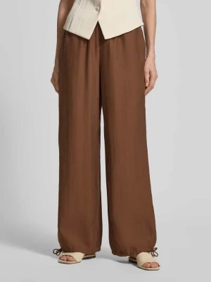 Spodnie z szerokimi nogawkami z elastycznym pasem i trokiem Rich & Royal