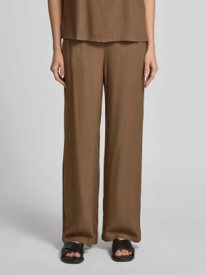 spodnie z szerokimi nogawkami z elastycznym pasem model 'INA' Vila