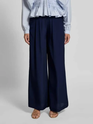 Spodnie z szerokimi nogawkami z elastycznym pasem Rich & Royal