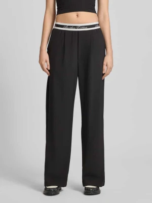 Spodnie z szerokimi nogawkami z elastycznym paskiem z logo ANOTHER COTTON LAB