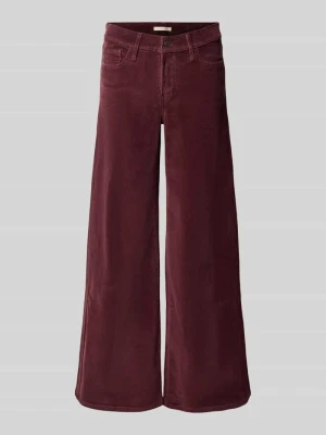 Spodnie z szerokimi nogawkami z imitacją sztruksu Levi's Bordowy