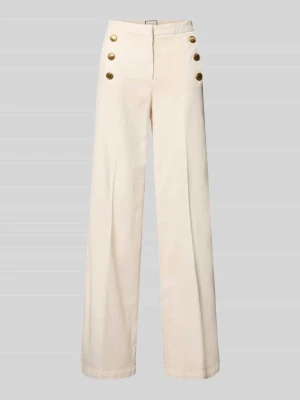 Spodnie z szerokimi nogawkami z kantami model 'Bridget' SEDUCTIVE