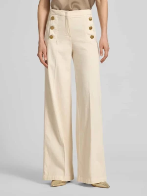 Spodnie z szerokimi nogawkami z kantami model 'Bridget' SEDUCTIVE