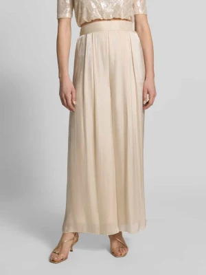 Spodnie z szerokimi nogawkami z lejącego materiału z elastycznym pasem RINASCIMENTO