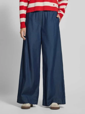 Spodnie z szerokimi nogawkami z lyocellu z gumowym paskiem Christian Berg Woman