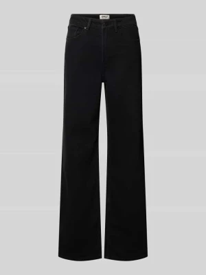 spodnie z szerokimi nogawkami z mieszanka bawełny model 'JUICY' Only Czarny