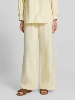 Spodnie z szerokimi nogawkami z mieszanka bawełny model 'STELLA' VILLA SOPHIE