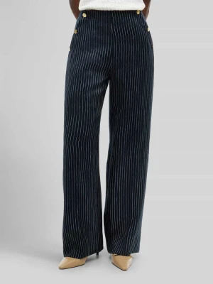 Spodnie z szerokimi nogawkami z mieszanka lnu Tommy Hilfiger