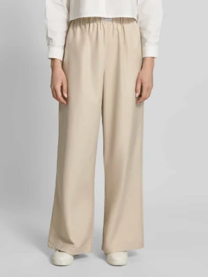 Spodnie z szerokimi nogawkami z mieszanka wiskozy model 'TOSCA' VILLA SOPHIE