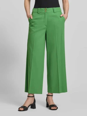 Spodnie z szerokimi nogawkami z mieszanka wiskozy z kantami MORE & MORE