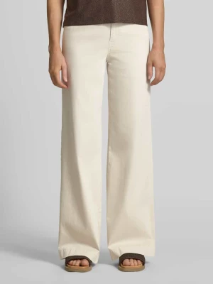 Spodnie z szerokimi nogawkami z paskiem Marc Cain