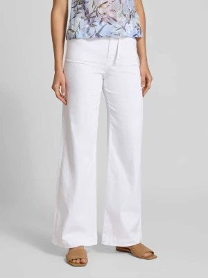 Spodnie z szerokimi nogawkami z paskiem Marc Cain