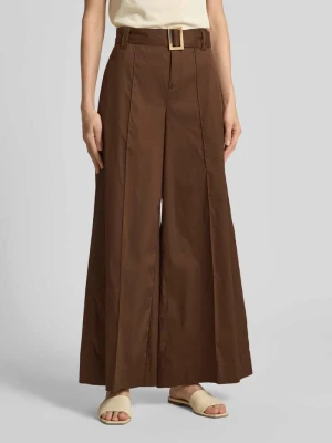 Spodnie z szerokimi nogawkami z paskiem model 'Carletta' MAC