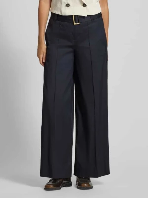 Spodnie z szerokimi nogawkami z paskiem model 'Carletta' MAC