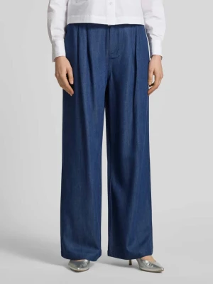 spodnie z szerokimi nogawkami z wpuszczanymi kieszeniami Liu Jo White