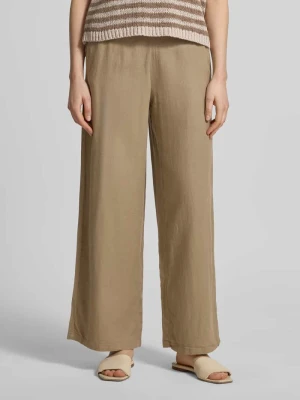 spodnie z szerokimi nogawkami z wpuszczanymi kieszeniami model 'LINNO' Ichi