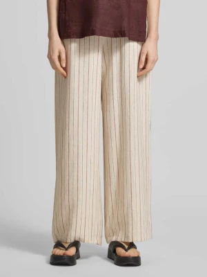 spodnie z szerokimi nogawkami z wpuszczanymi kieszeniami model 'LINNO' Ichi