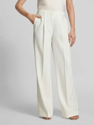 Spodnie z szerokimi nogawkami z zakładkami w pasie model 'TIWI2' Boss Orange