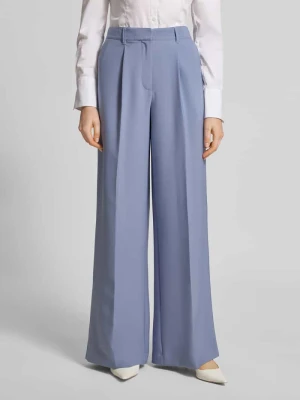 Spodnie z szerokimi nogawkami z zakładkami w pasie z kantami Model 'C_TIWI2' Boss Orange