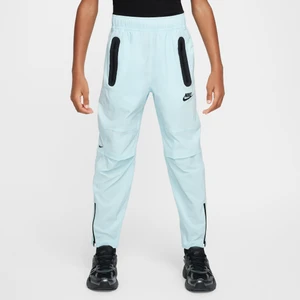 Spodnie z tkaniny dla dużych dzieci (chłopców) Nike Tech - Niebieski