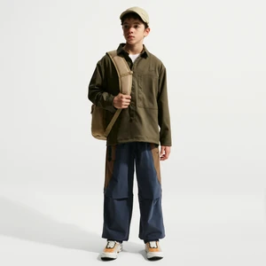 Spodnie z tkaniny dla dużych dzieci (chłopców) Nike Tech - Niebieski