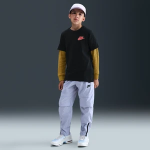 Spodnie z tkaniny dla dużych dzieci (chłopców) Nike Tech - Szary