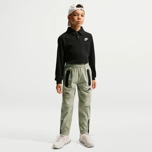 Spodnie z tkaniny dla dużych dzieci (chłopców) Nike Tech - Zieleń