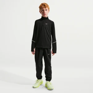 Spodnie z tkaniny dla dużych dzieci Dri-FIT Nike Miler - Czerń