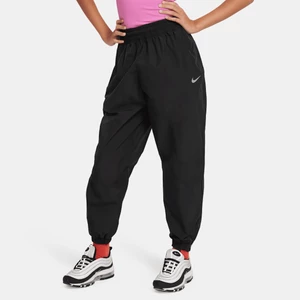 Spodnie z tkaniny dla dużych dzieci (dziewcząt) Nike Sportswear - Czerń