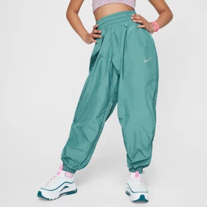 Spodnie z tkaniny dla dużych dzieci (dziewcząt) Nike Sportswear - Zieleń