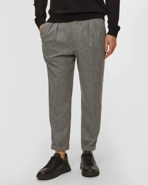 Spodnie Z Wełną Męskie Alberto Ted - Mini Oxford