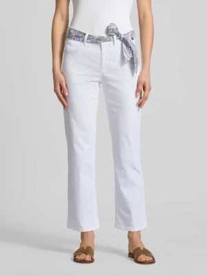 Spodnie z wiązanym paskiem Marc Cain