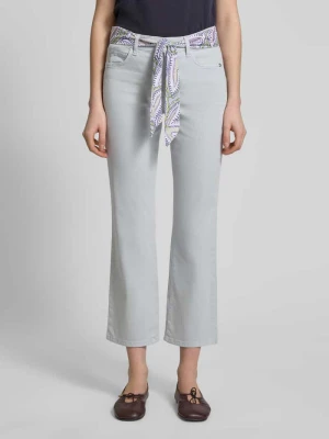 Spodnie z wiązanym paskiem Marc Cain